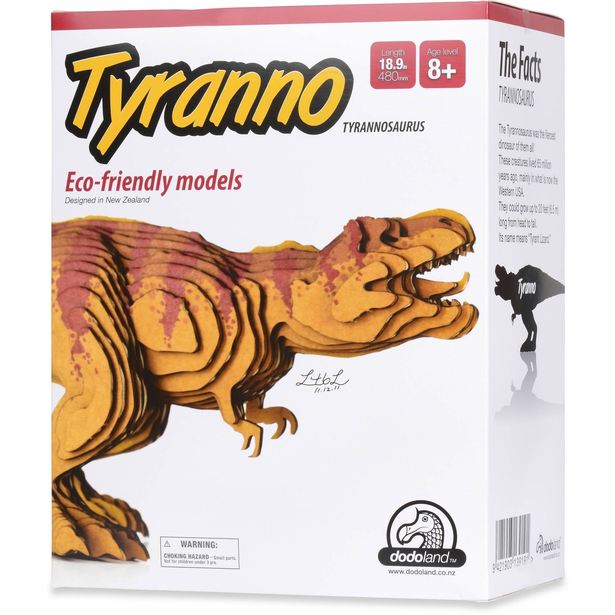 Dodoland Tyranno Large 3D Eco-Friendly Dinosaur Model Kit