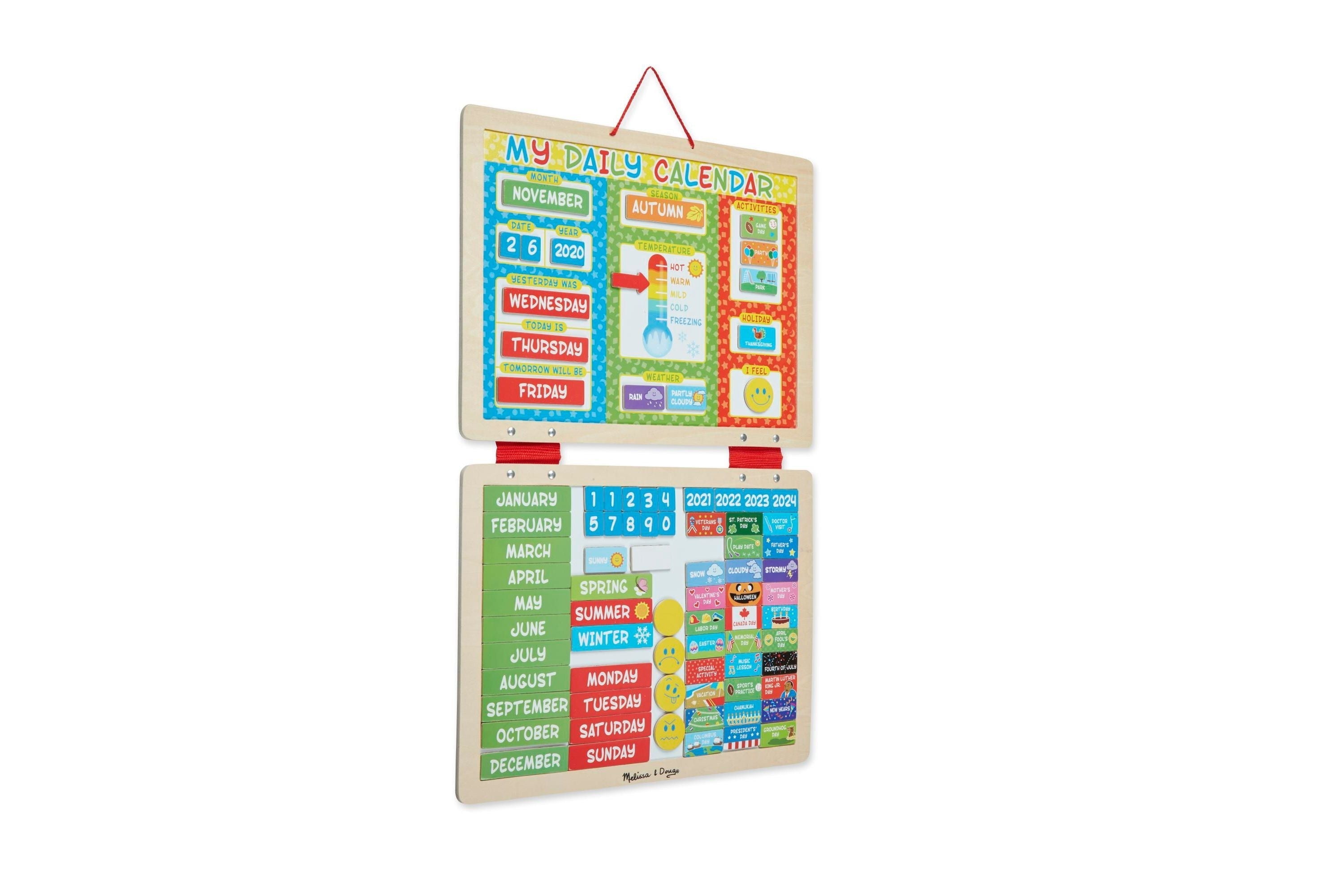 Melissa & Doug Daily Magnetic Calendar - Educational Toy