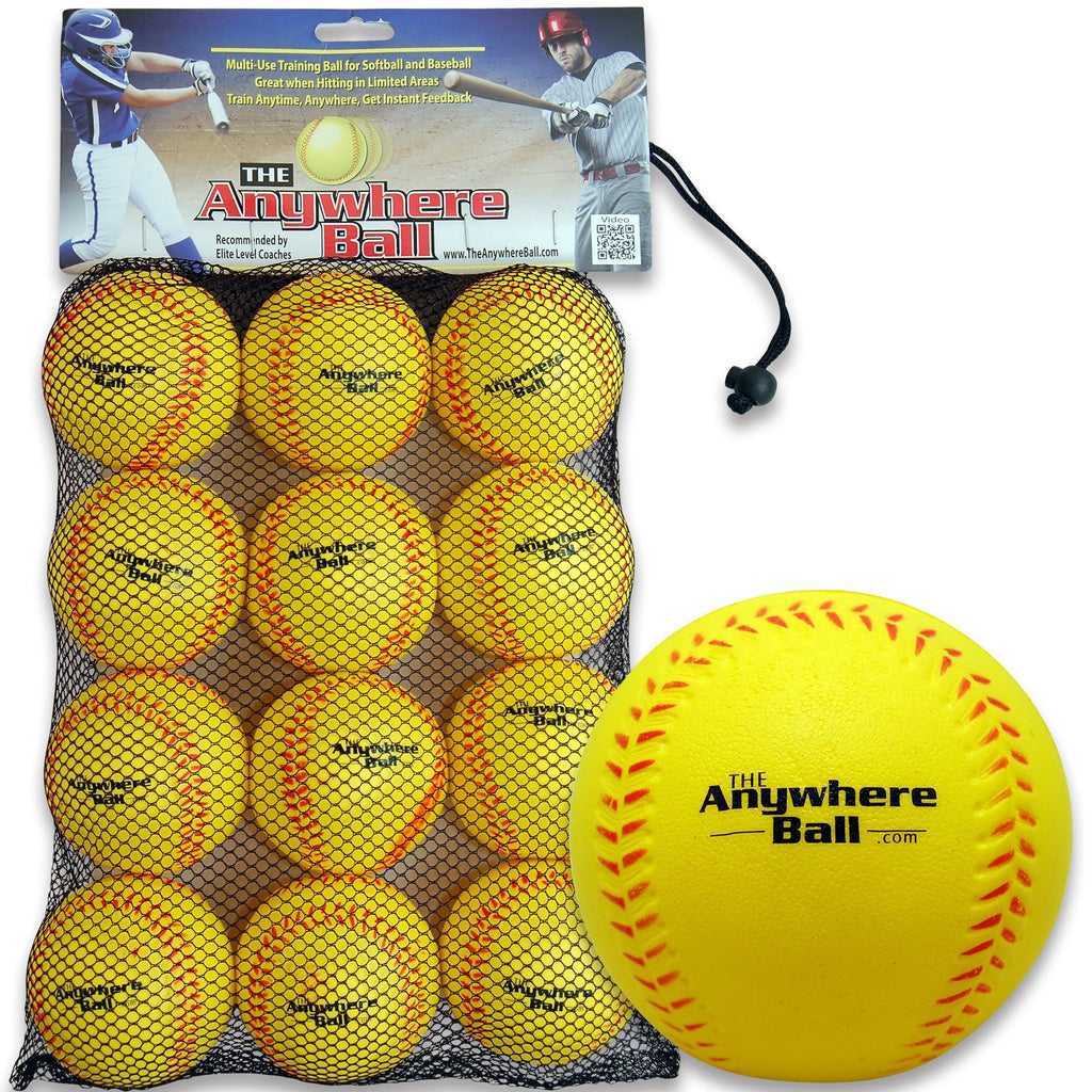 Anywhere Sports: The Anywhere Ball Foam Training Set - Yellow 12 Pack