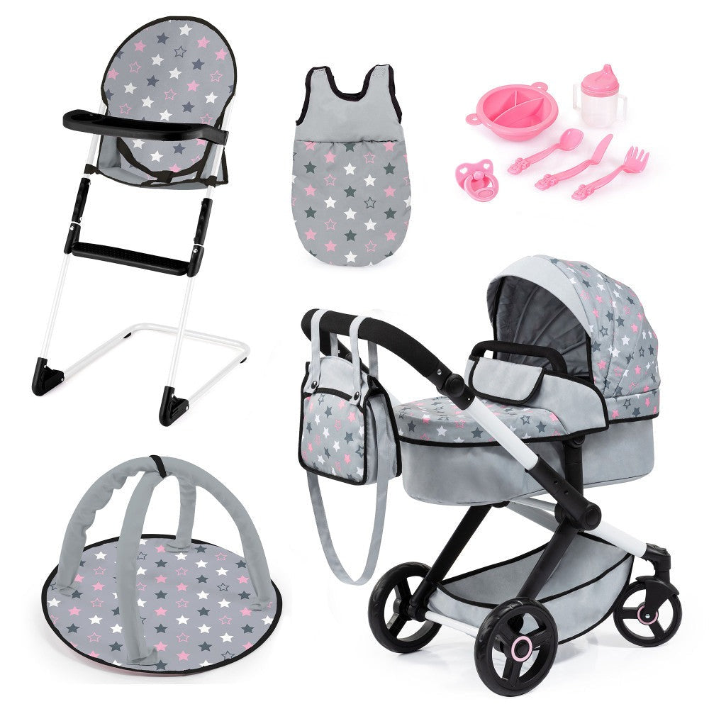 Bayer Design Xeo Dolls Pram and Accessories Set - Playtime Magic