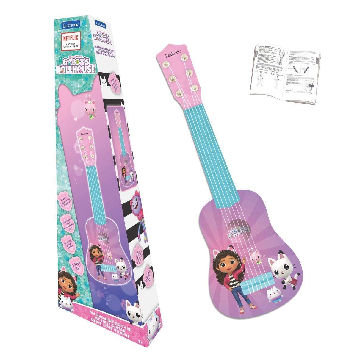 Gabby's Dollhouse First Guitar for Kids - Musical Starter Kit