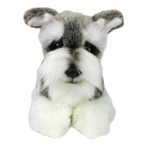 Cuddly Companions 9 inch Floppy Schnauzer Plush - Grey