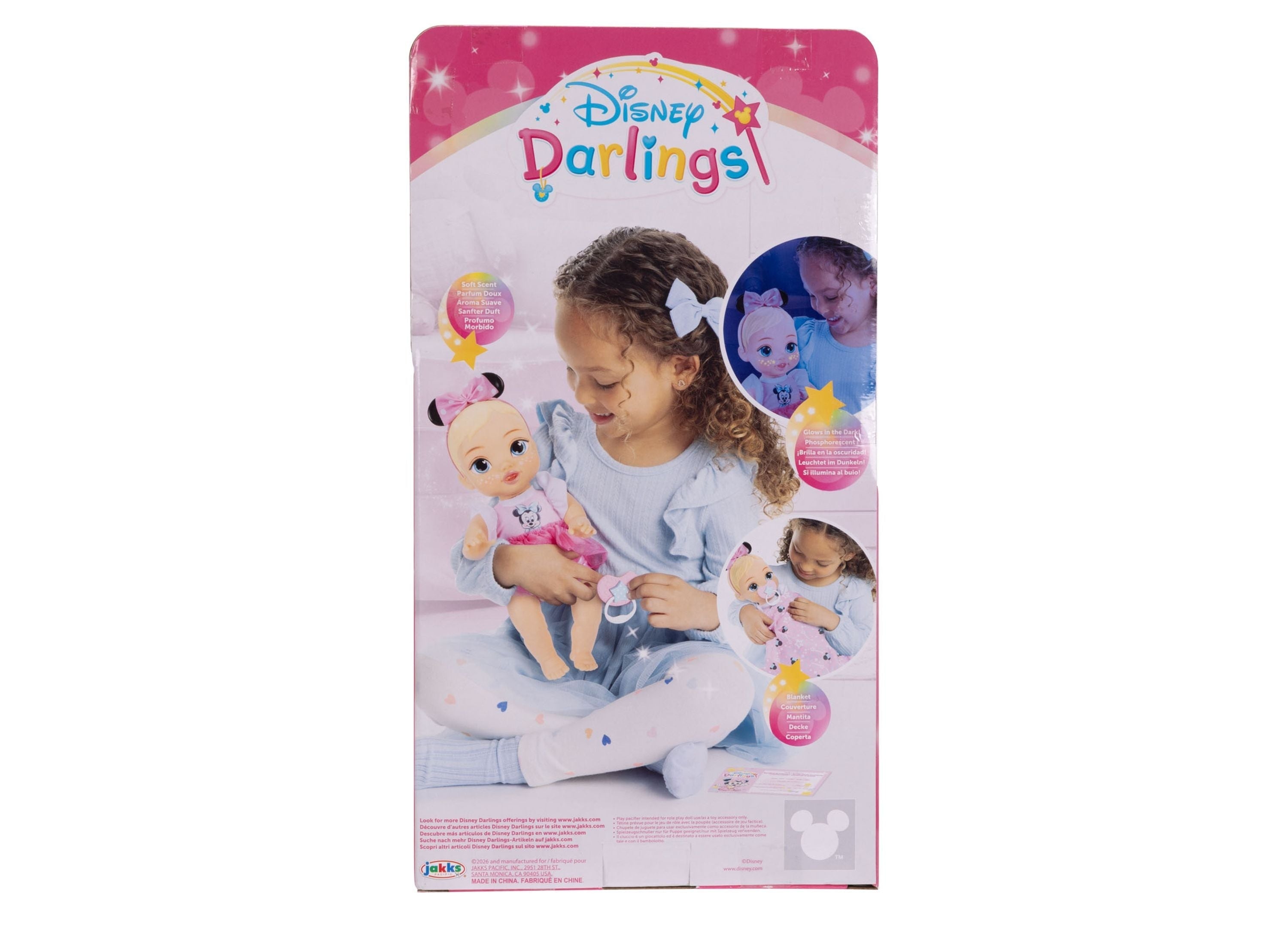 Disney Darlings Snuggly Stars Minnie Mouse 11-Inch Soft-Bodied Baby Doll