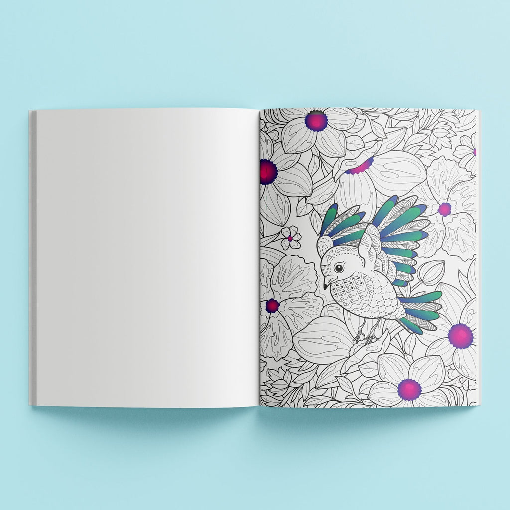 Art Maker Pop Velvet Botanicals Tactile Coloring Book