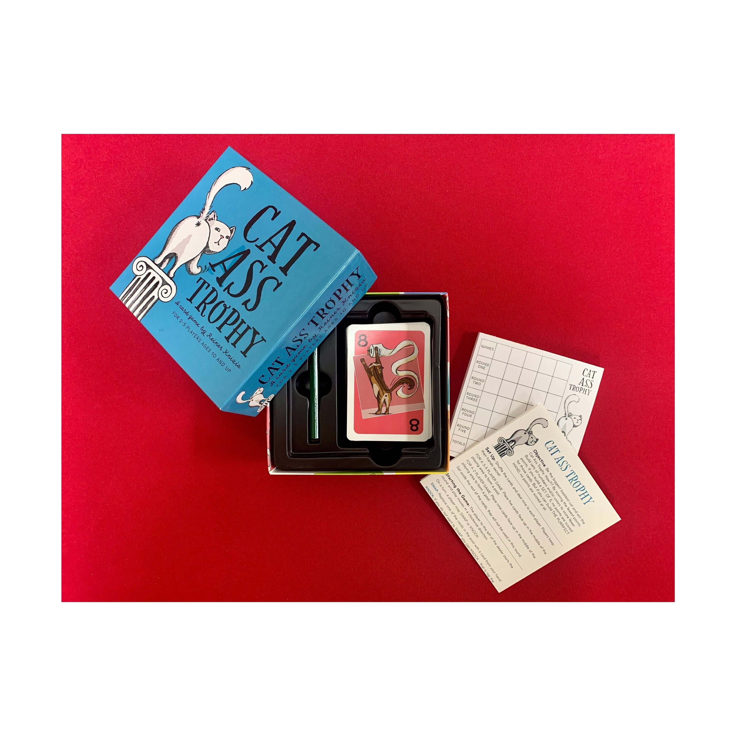 Cat Ass Trophy Card Game By Outset Media