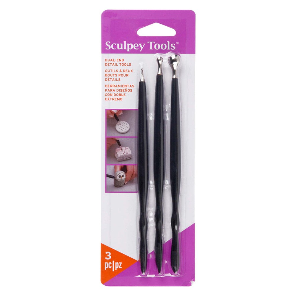 Sculpey Sculptor's Dream Dual End Detail Tools – 3pc Sculpting Set