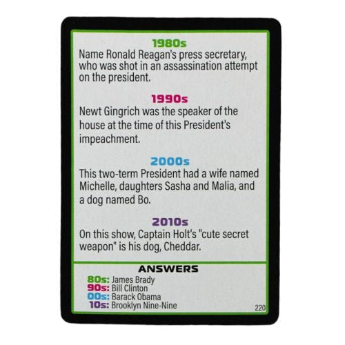 Decades of Trivia Game - Nostalgic Pop Culture Quiz
