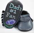 Baby Says Designer Black Moccasins for Infants 3-6 Months
