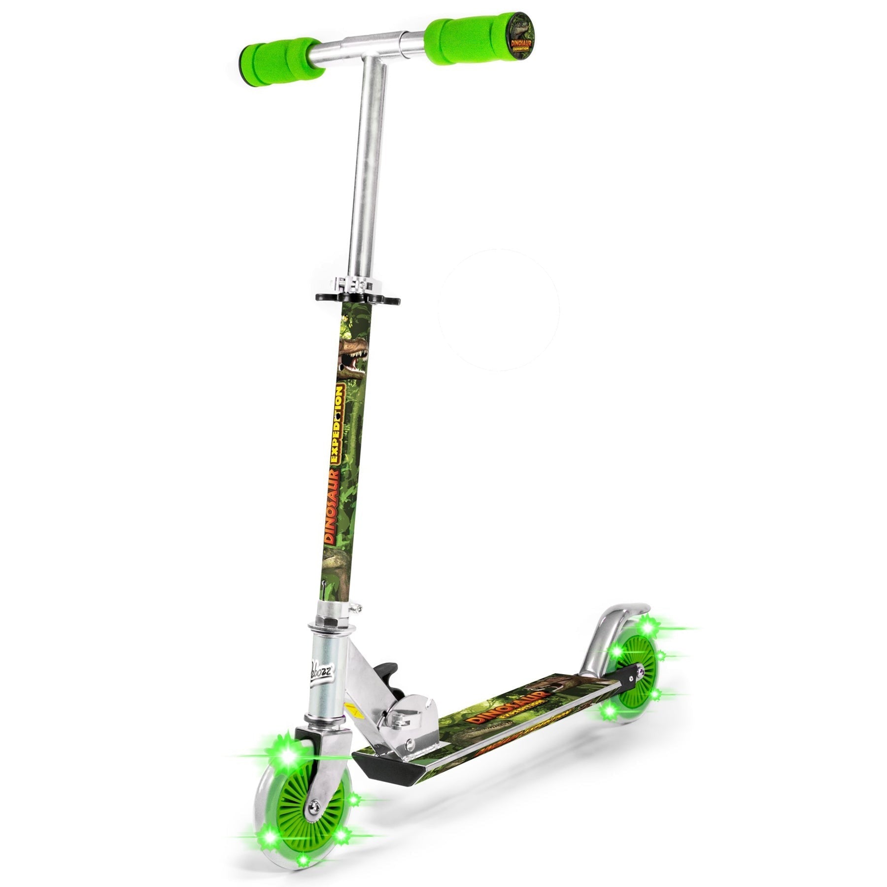 Ozbozz Dinosaur-Themed Scooter with Light-Up Wheels