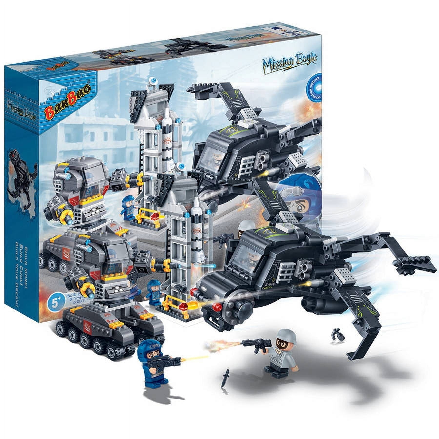 BanBao Mission Eagle Battlefield Playset - Strategic Block Construction
