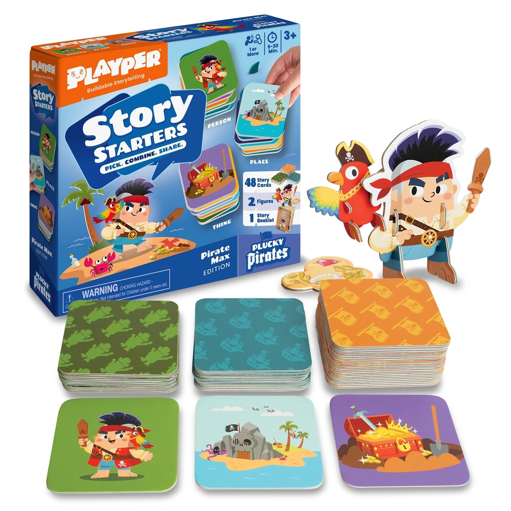 Story Starters Pirate Max Edition Create A Story Cards With Buildable Figures