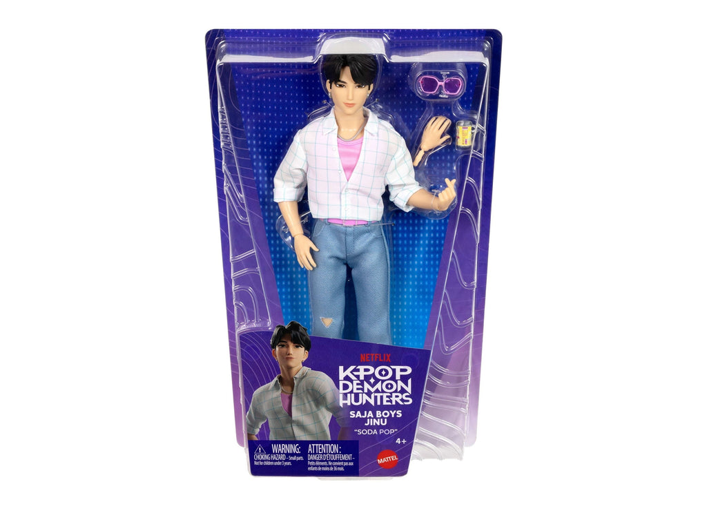KPop Demon Hunters Saja Boys Jinu Soda Pop 12-Inch Fashion Doll with Posable Joints