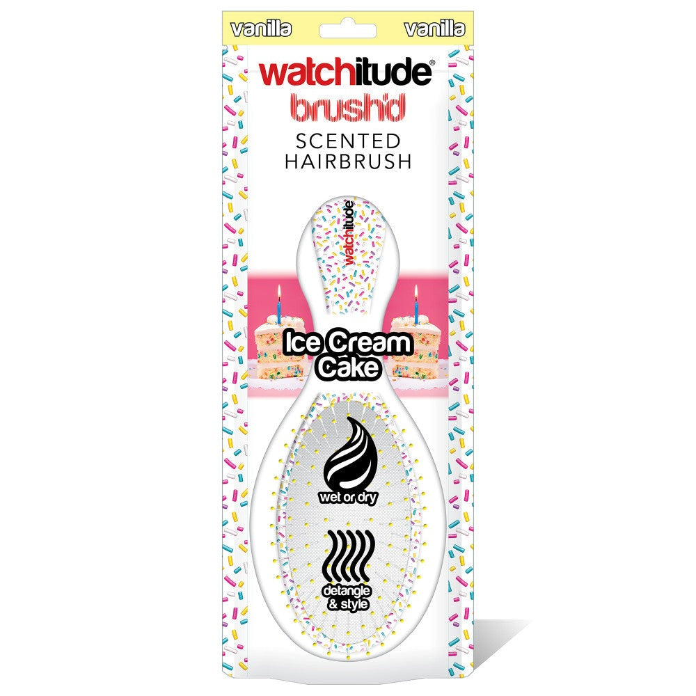 Watchitude Ice Cream Cake Scented Hair Brush for Kids - Vanilla Aroma