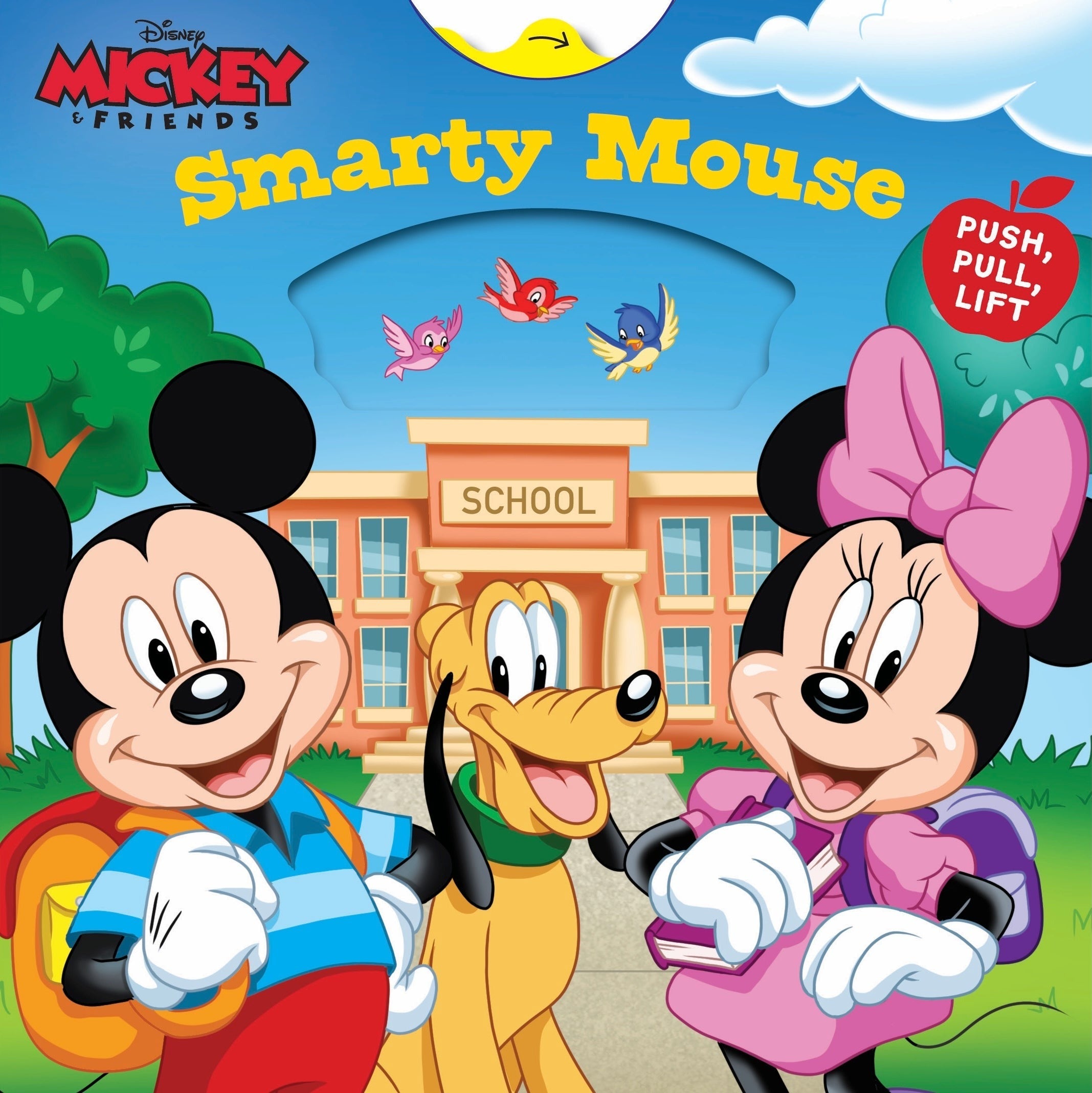 Disney Mickey: Smarty Mouse Interactive Board Book With Wheels, Tabs & Sliders