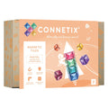 Connetix Pastel Magnetic Tiles 40-Piece Square Pack - Creative Play Set