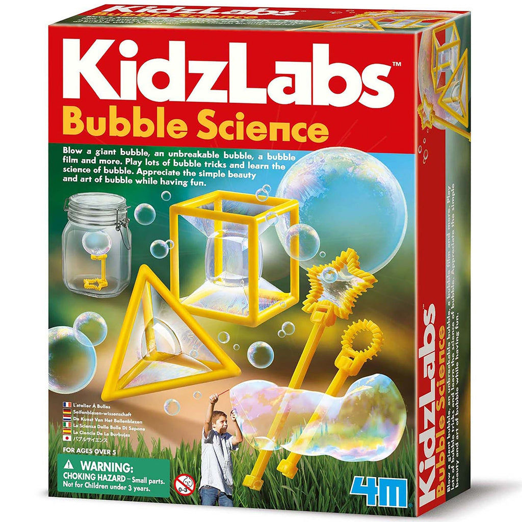 KidzLabs Bubble Science Experiment Kit With Giant Bubble Tools