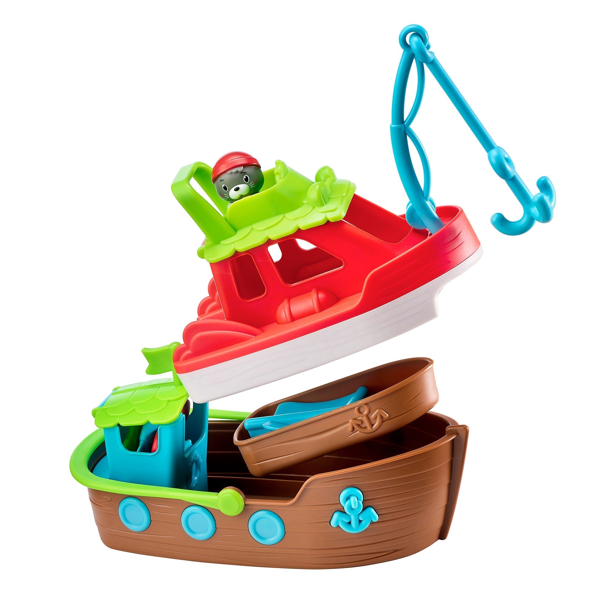 Timber Tots Nesting Boats - 3-in-1 Transforming Playset