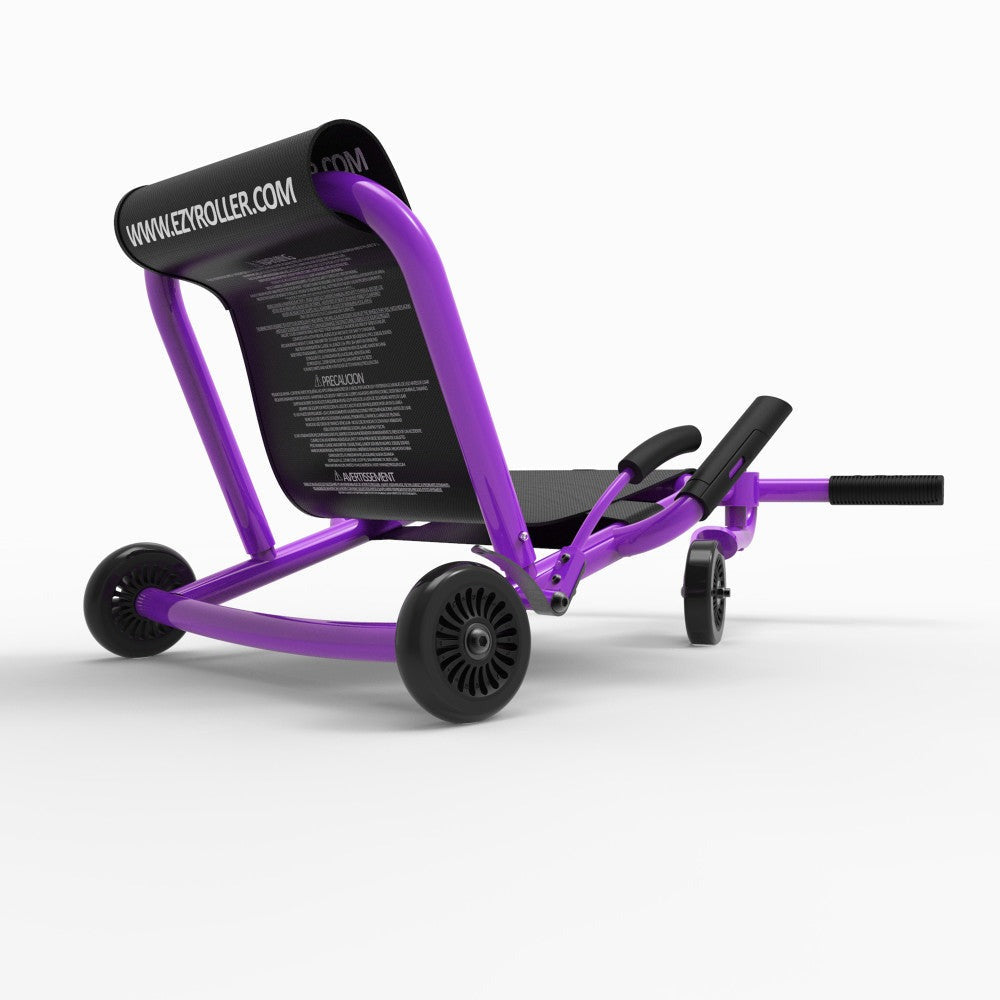 EzyRoller Classic - Purple - Ride-On Scooter for Kids, 154lb Capacity