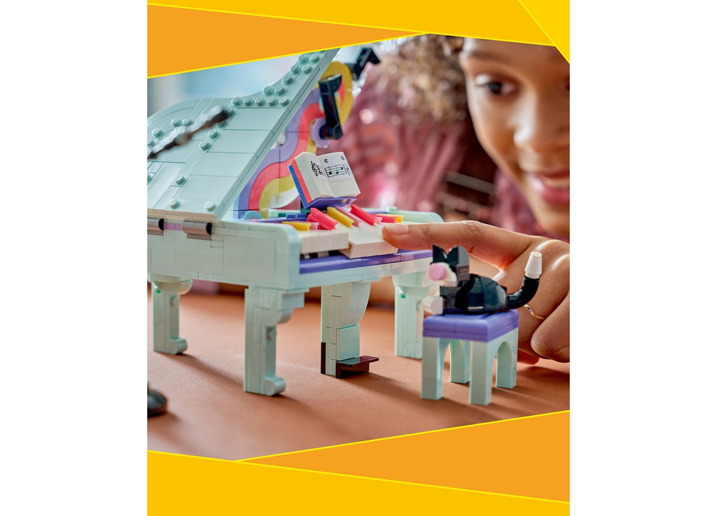 LEGO Creator 3-in-1 Music Decor Piano with Cat 485-Piece Building Set