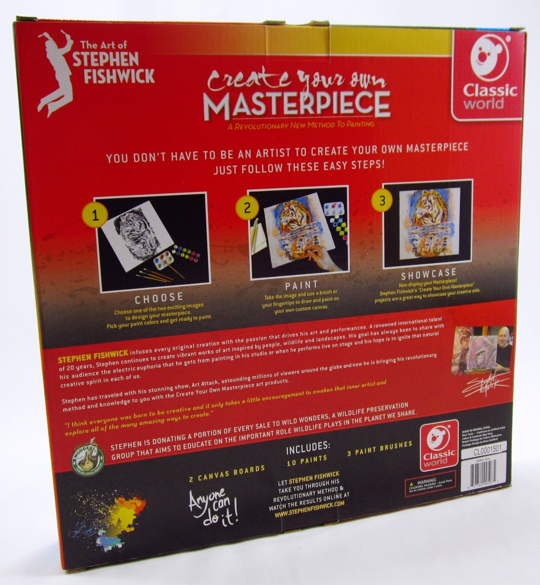Fishwick Canvas Kitten & Tiger Painting Set