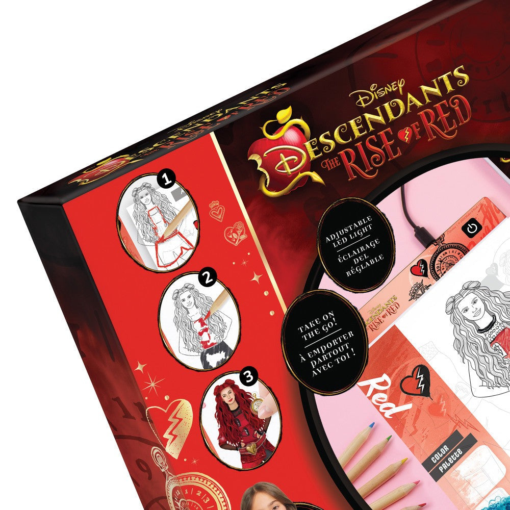 Make It Real Descendants 4 Rise Of Red LED Light Board Fashion Sketching Set