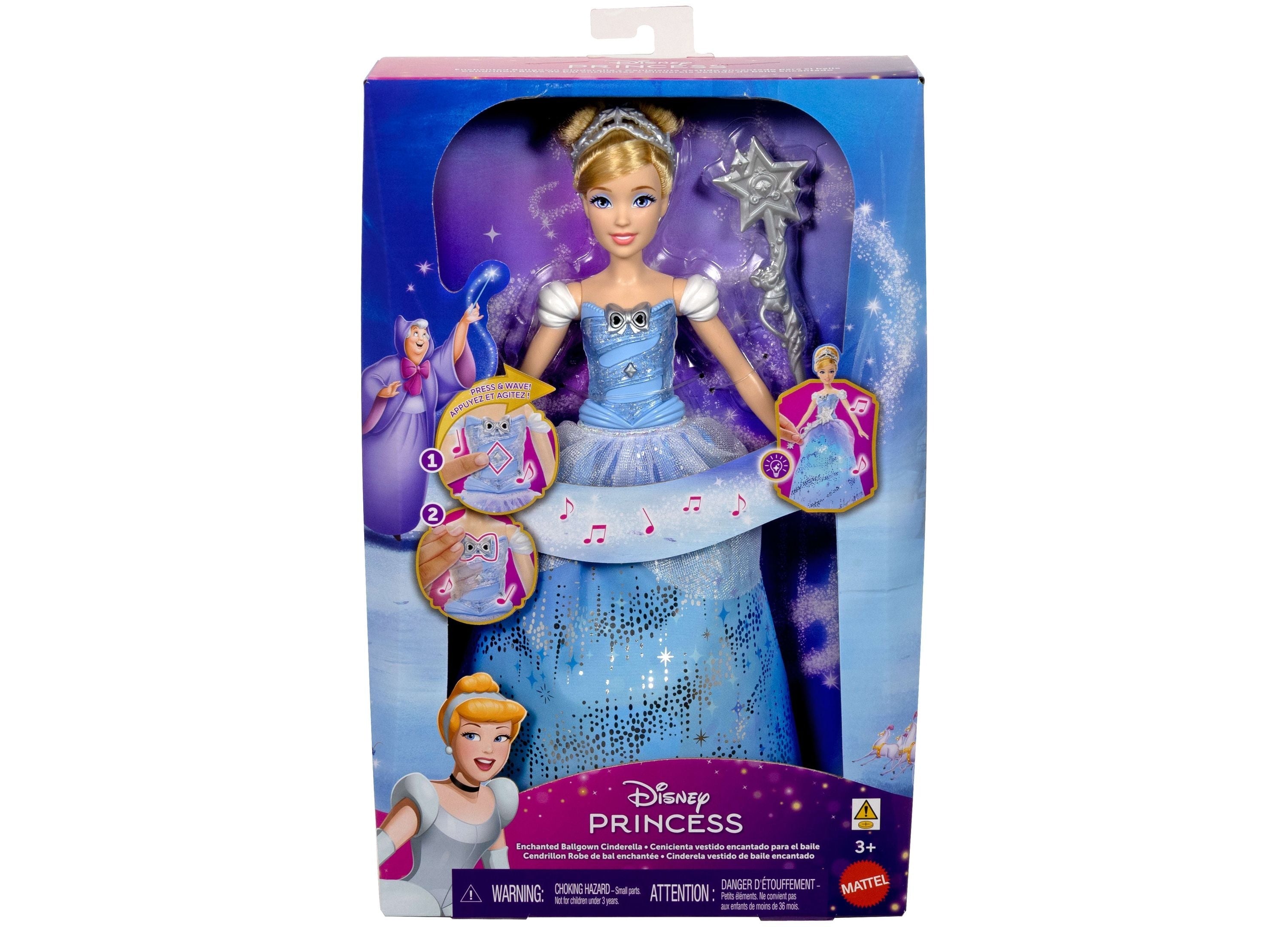 Disney Princess Light-Up Cinderella Fashion Doll - Enchanted Gown