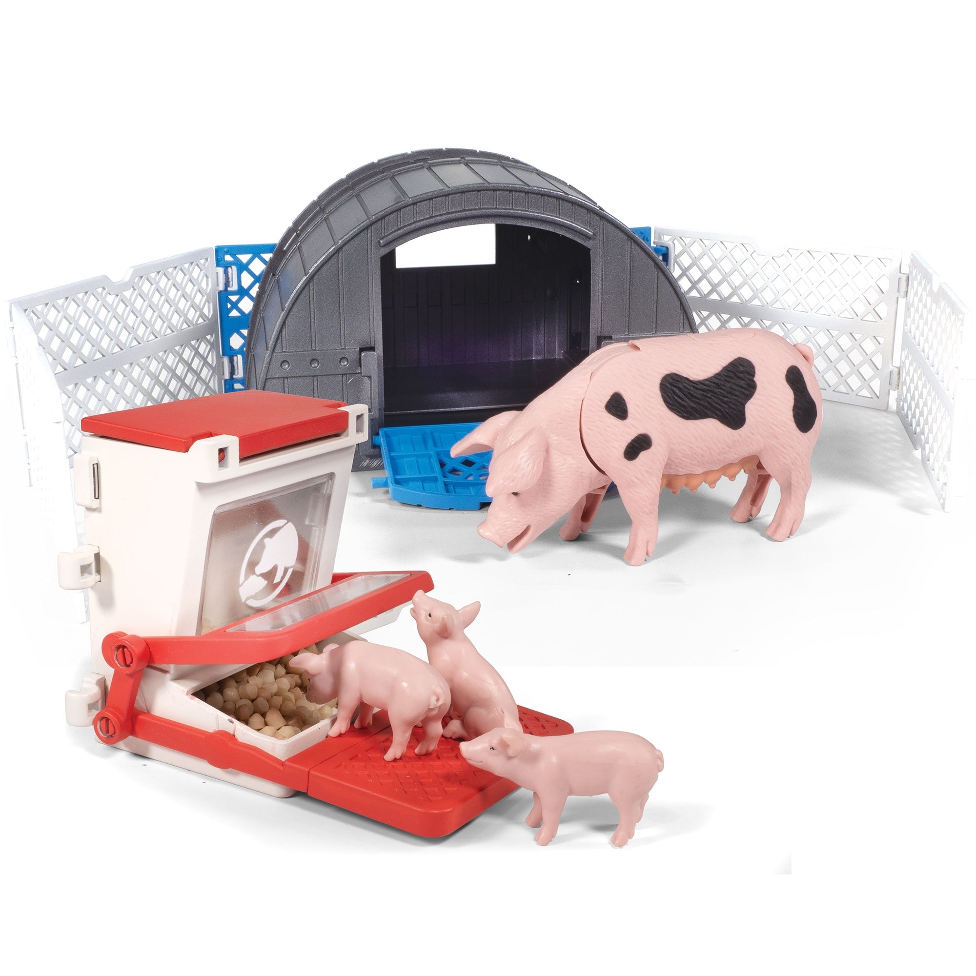 Big Country Toys Pig Hut Adventure 10-Piece Farm Toy Playset