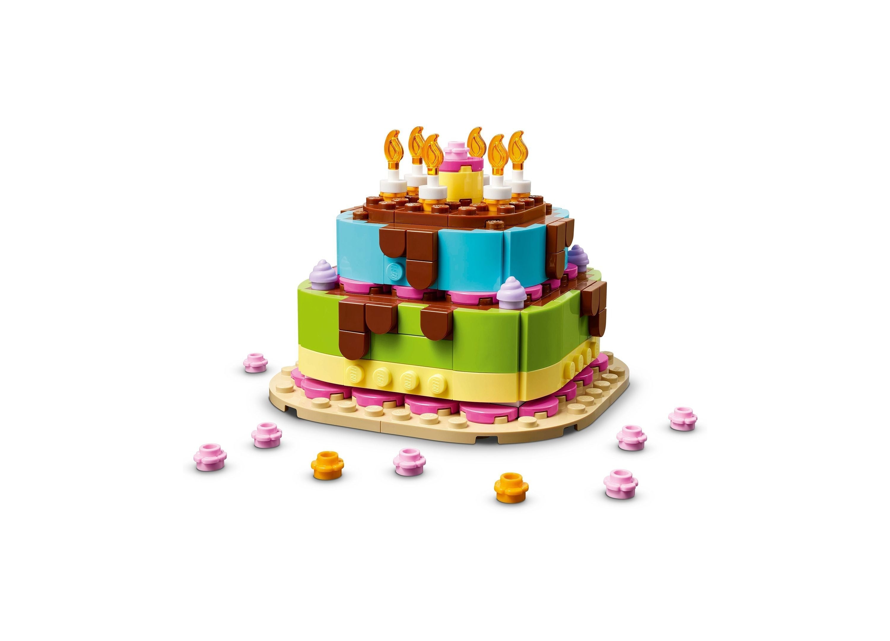 LEGO Birthday Party Cake Building Set 219 Pieces