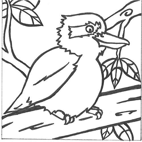 Paintadoodle Creative Arts Laughing Kookaburra Canvas Painting Kit