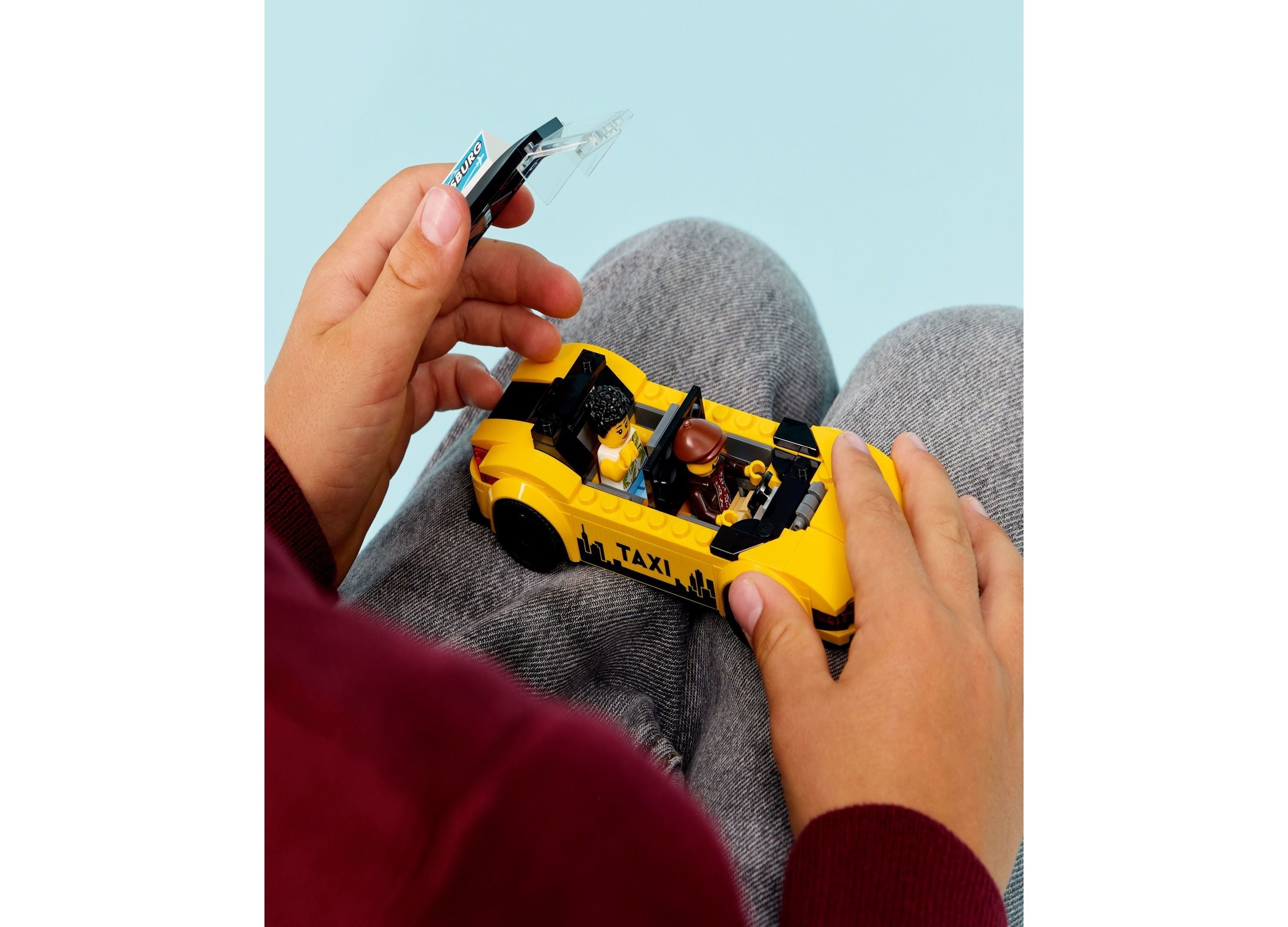 LEGO City Yellow Taxi Building Toy Set - 122 Pieces