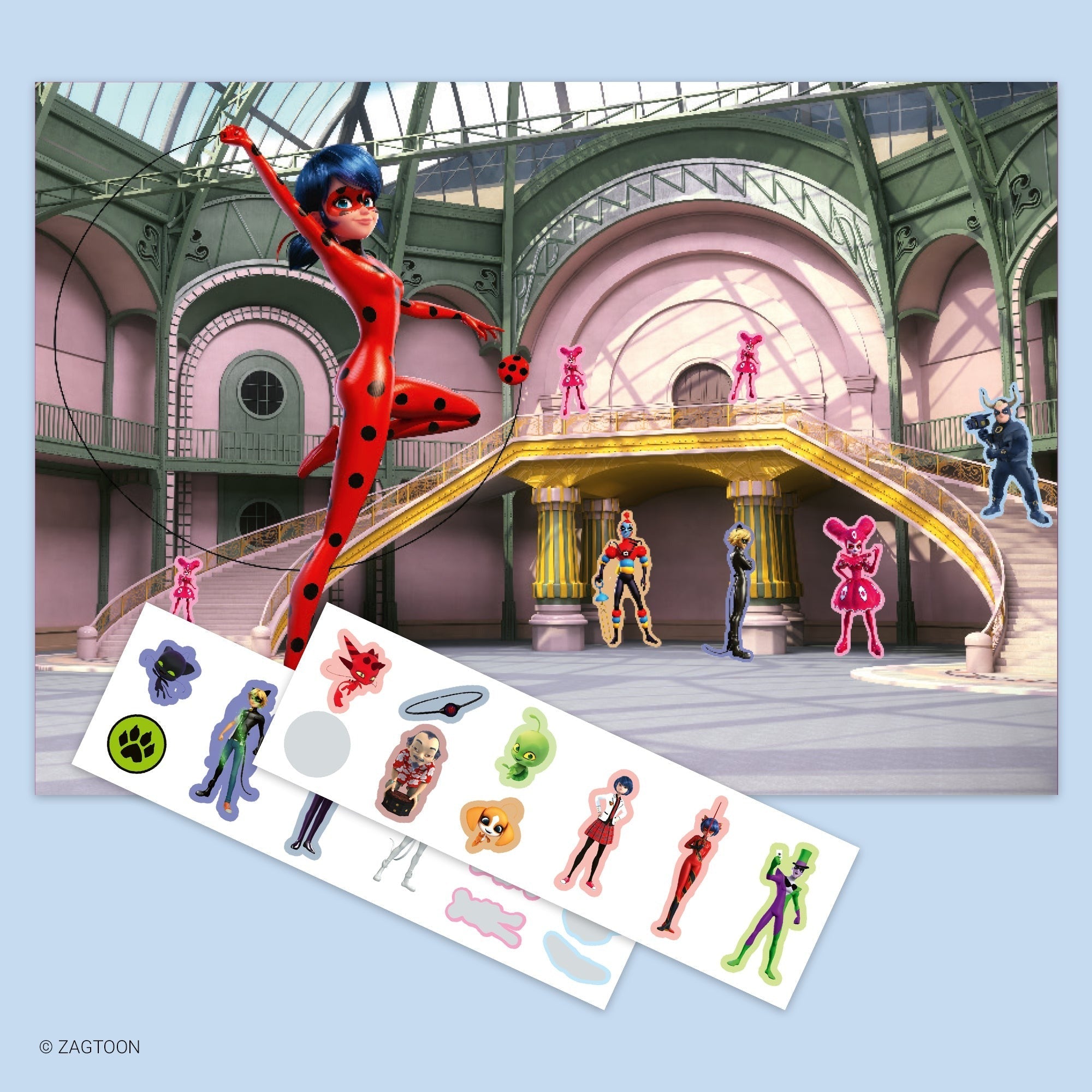 Miraculous Sticker Book Advent Calendar, 24-Door Stand, 210+ Stickers