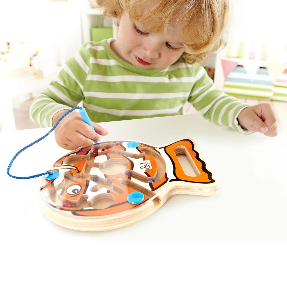 Hape Go-Fish-Go Magnetic Wooden Toddler Maze Puzzle
