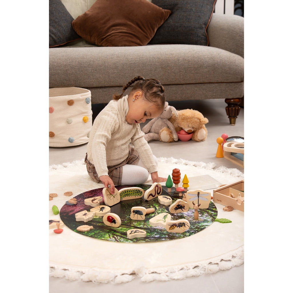 TickiT Wooden Minibeast Blocks – 15 Piece Learning Set