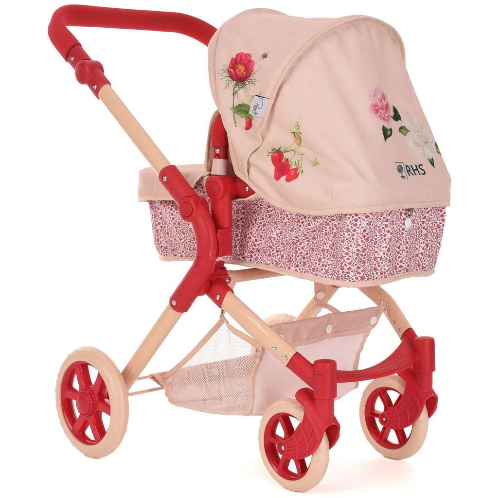 Roma RHS Flora Single Doll Pram With Convertible Carry Cot