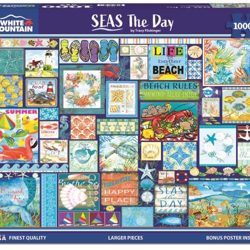 Seas The Day Beach Themed Jigsaw Puzzle - 1000 pc