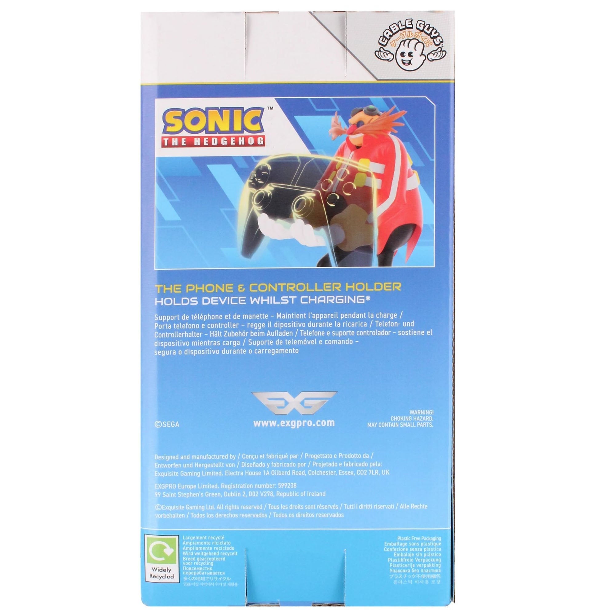Exquisite Gaming Sonic 8.5 inch Cable Guys Dr. Eggman Controller Holder