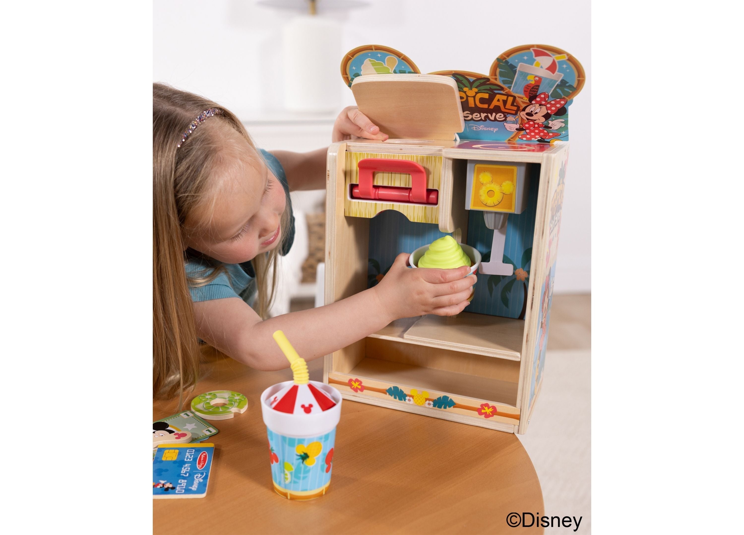 Melissa & Doug Mickey Tropical Soft Serve Playset - Wooden Toy