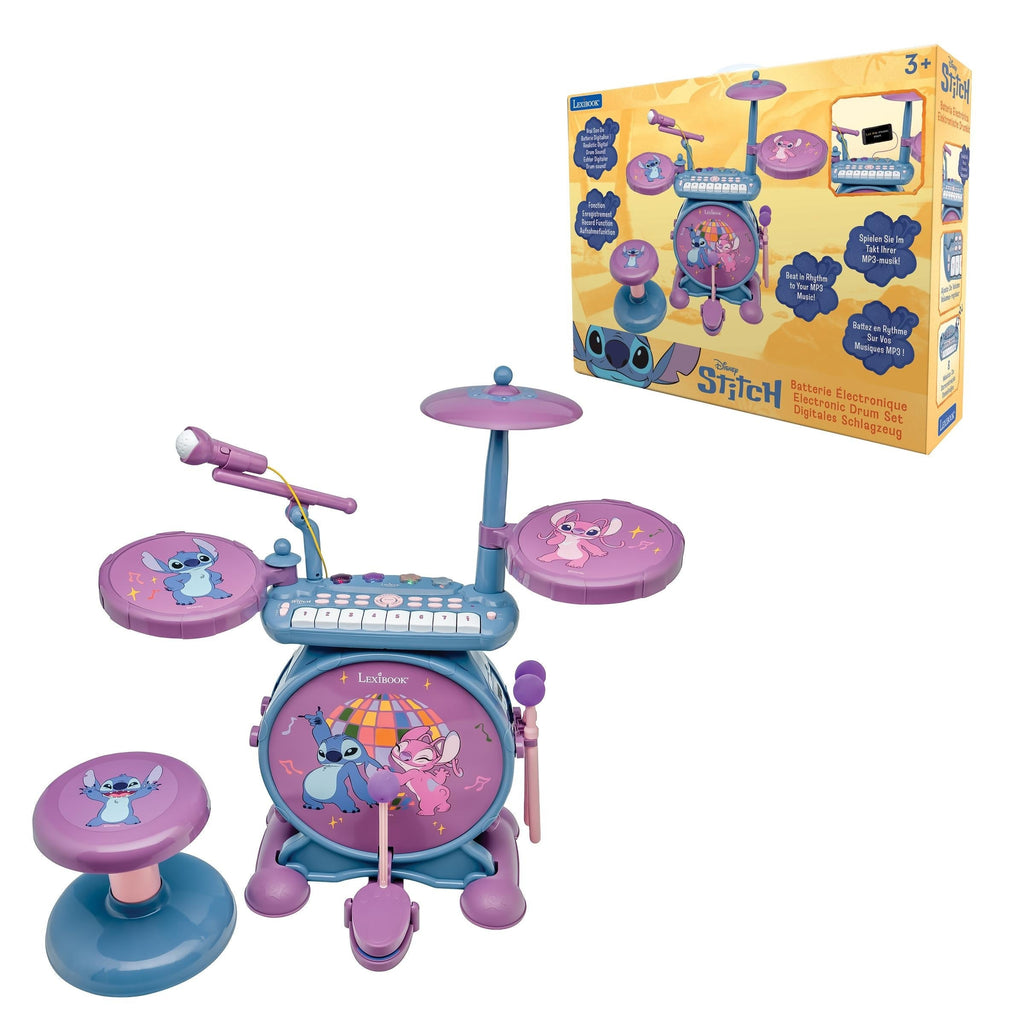 Stitch 3-in-1 Complete Electronic Drum Set with Seat
