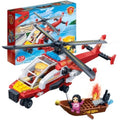 City Fire Rescue Helicopter Playset with Minifigures
