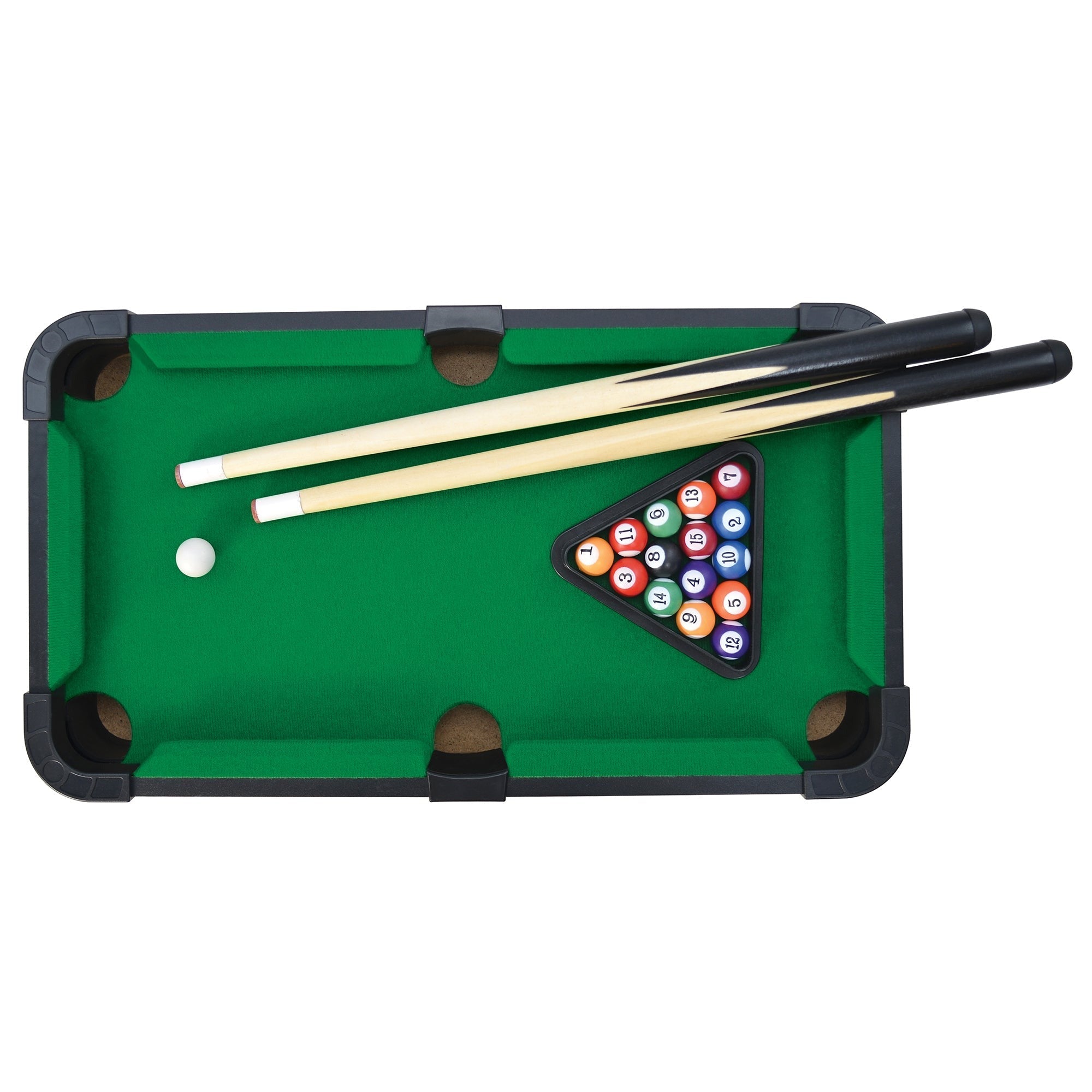 Mini Tabletop Pool Set - Classic 20-inch Billiards Game