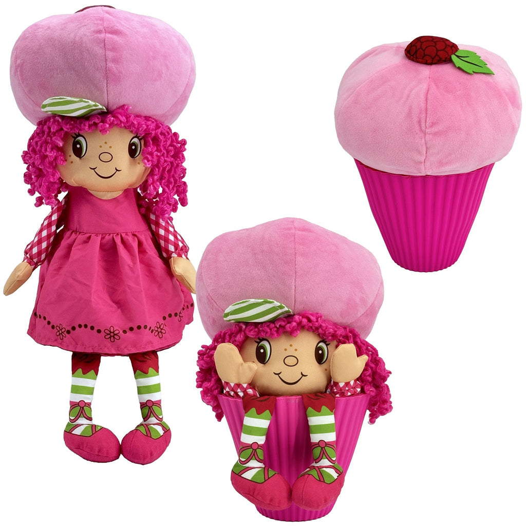Strawberry Shortcake Pop 'n' Flip Raspberry Torte 15-Inch 2-In-1 Plush Doll