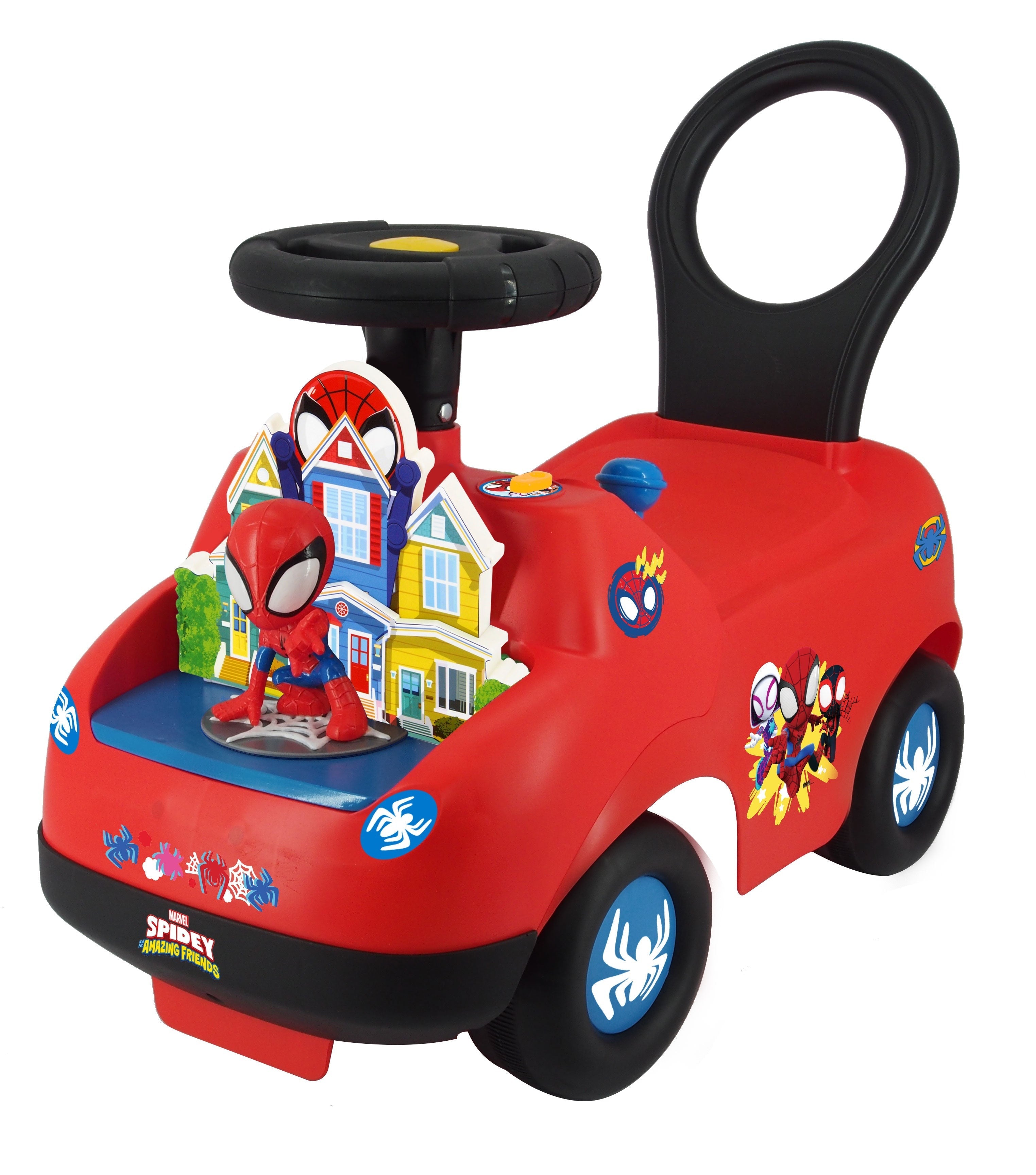 Kiddieland Lights N' Sounds Spidey Adventure Ride-On - Large