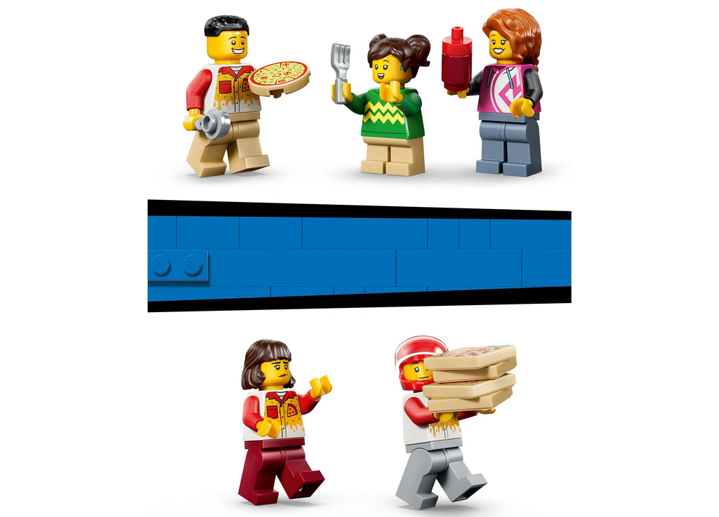 LEGO City Pizza Delivery Experience With Vehicles 494-Piece Building Set