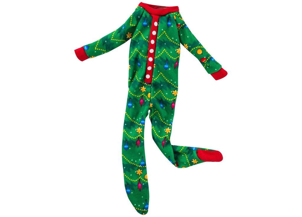 Elf On The Shelf Claus Couture Goodnight Sleep Bright Christmas Tree Onesie Pajamas