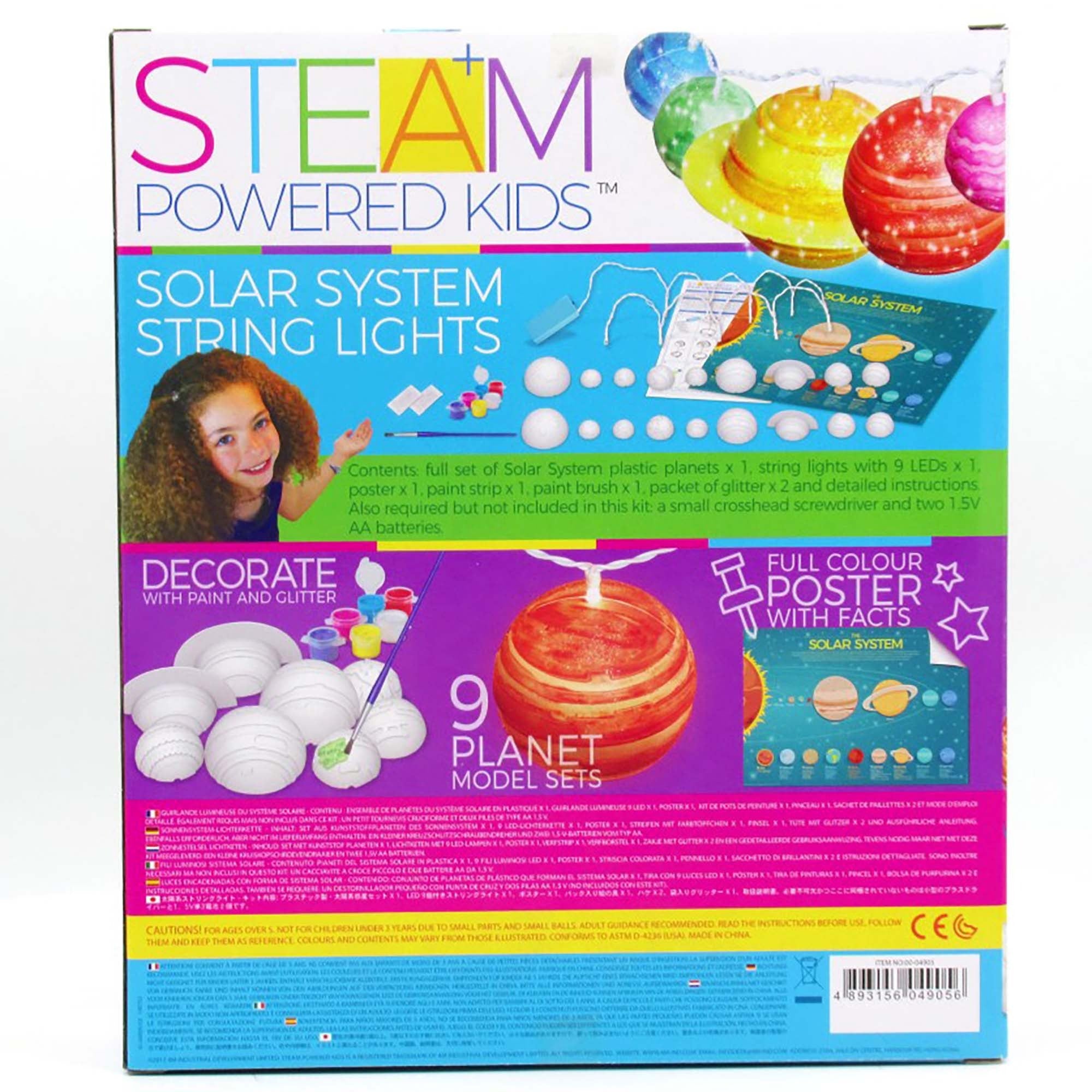STEAM Powered Kids: Solar System String Lights Kit