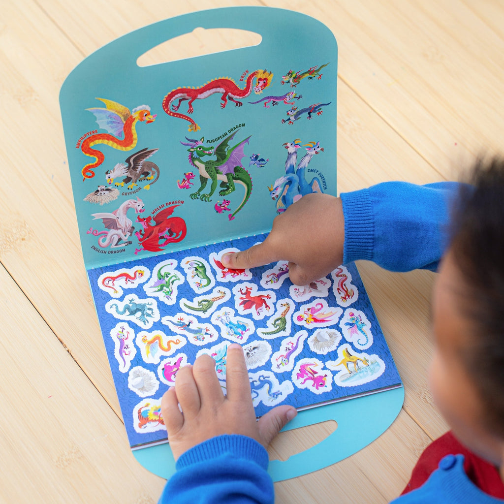 eeBoo Shiny Dragon Sticker Book With Over 200 Stickers