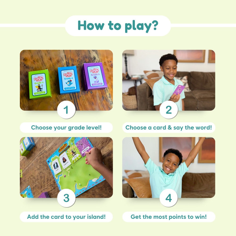 The Fidget Game King Komodo Educational Sight Word Adventure