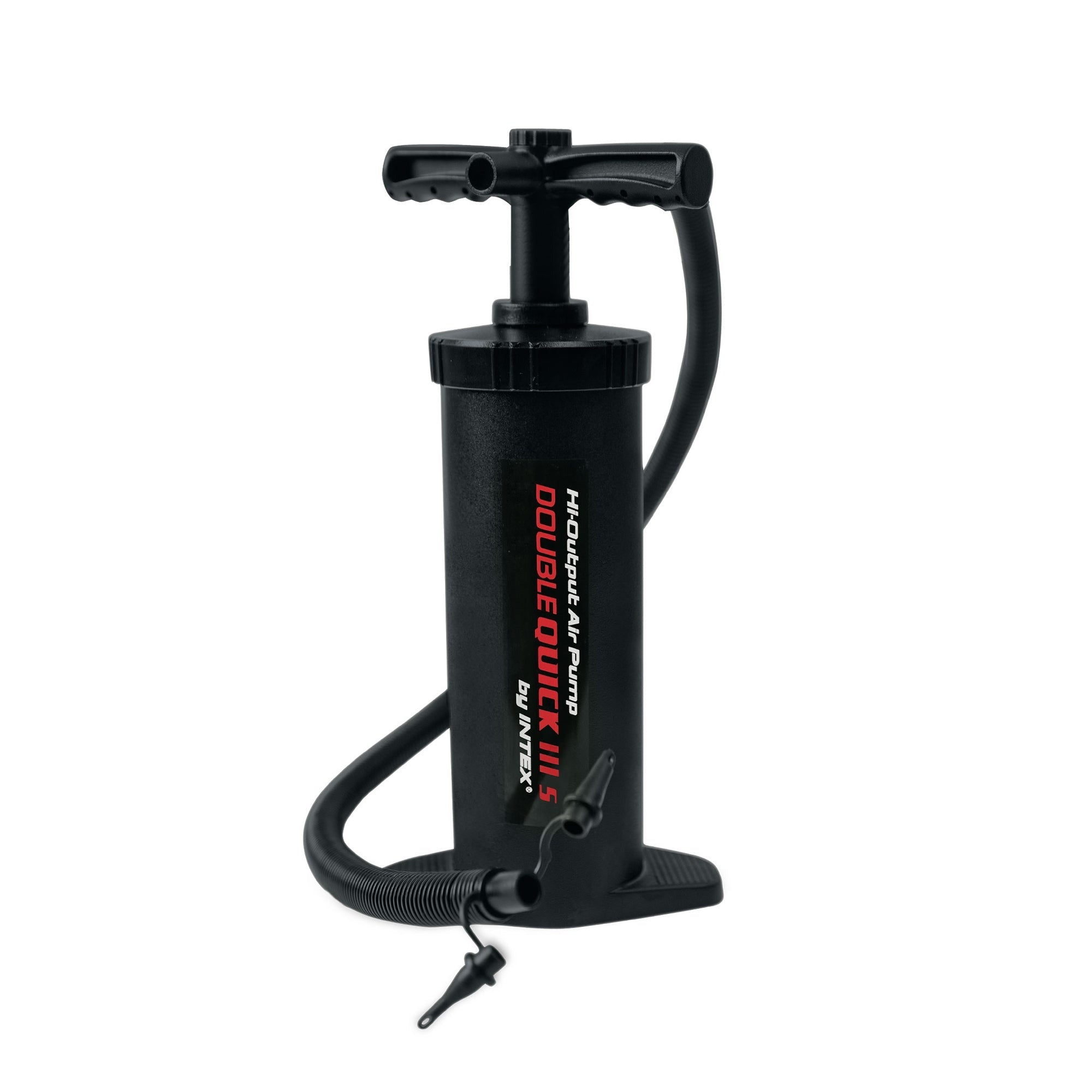 Intex Double Quick III S Hand Pump, 3 Nozzles, Black