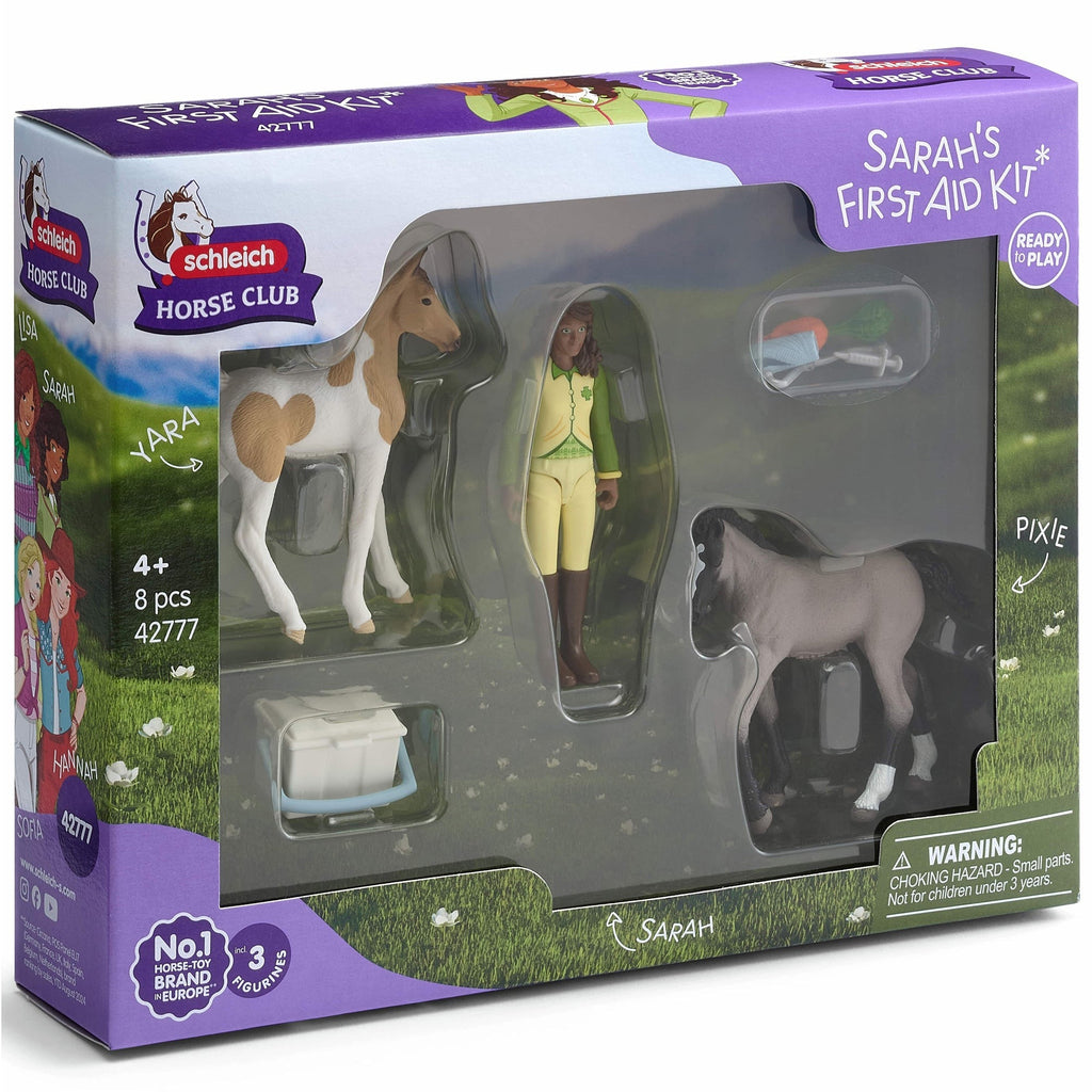 Schleich Horse Club Sarah's First Aid Kit 8-Piece Vet Playset