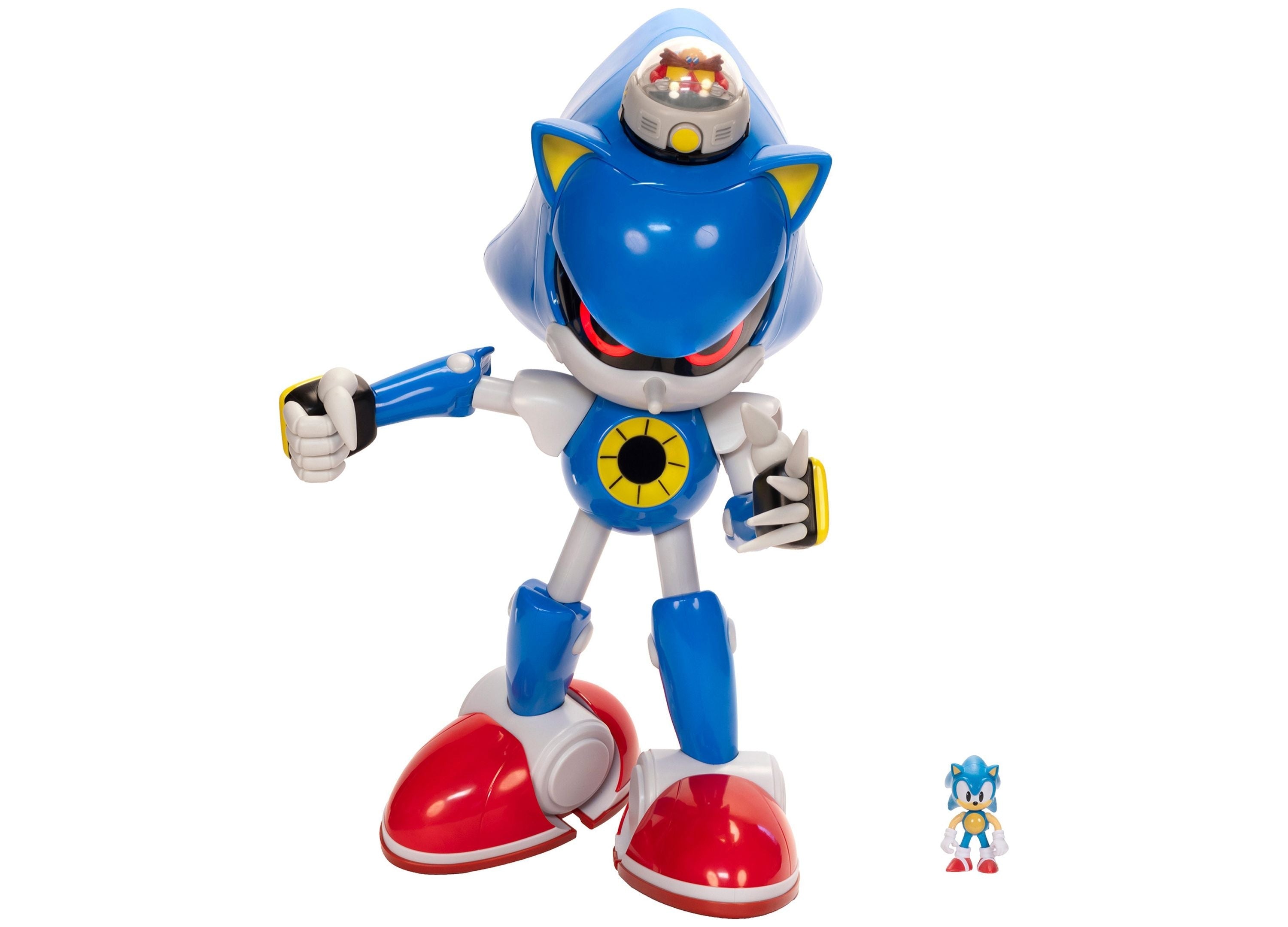 Sonic The Hedgehog 20-Inch Giant Metal Sonic Vs. Sonic Playset With Lights And Sounds